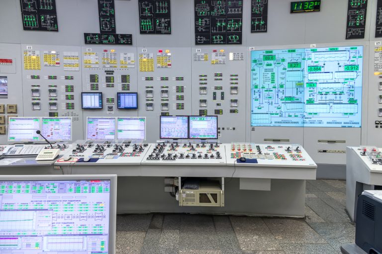 The,Central,Control,Room,Of,Nuclear,Power,Plant.,Fragment,Of